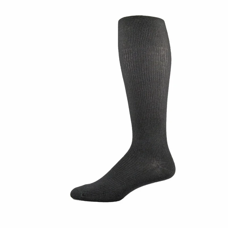 Minimalist white ankle socks for gym-Simcan Comfeez Over-The-Calf Dress Socks