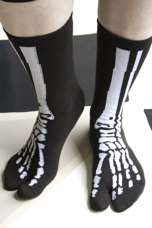 Lightweight socks for summer-Skeleton Tabi Socks