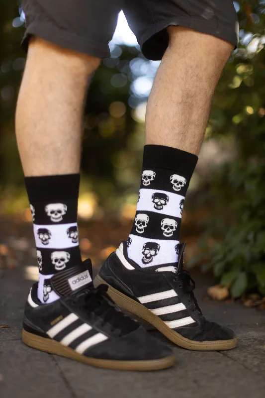 Luxury merino crew socks for premium-Skull Crew