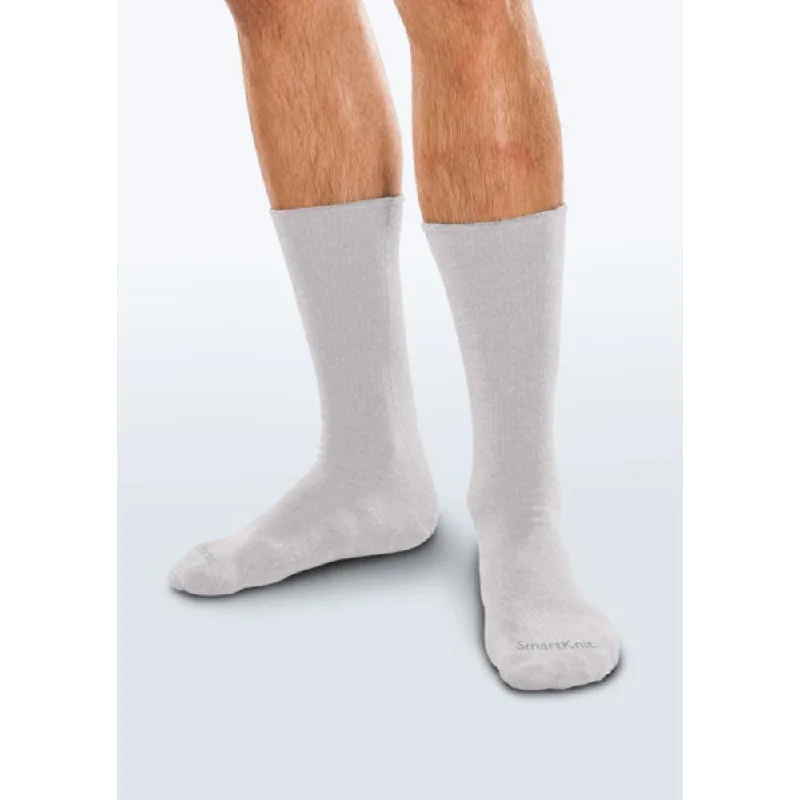 Minimalist white crew socks for clean-SmartKnit® Boot Sock