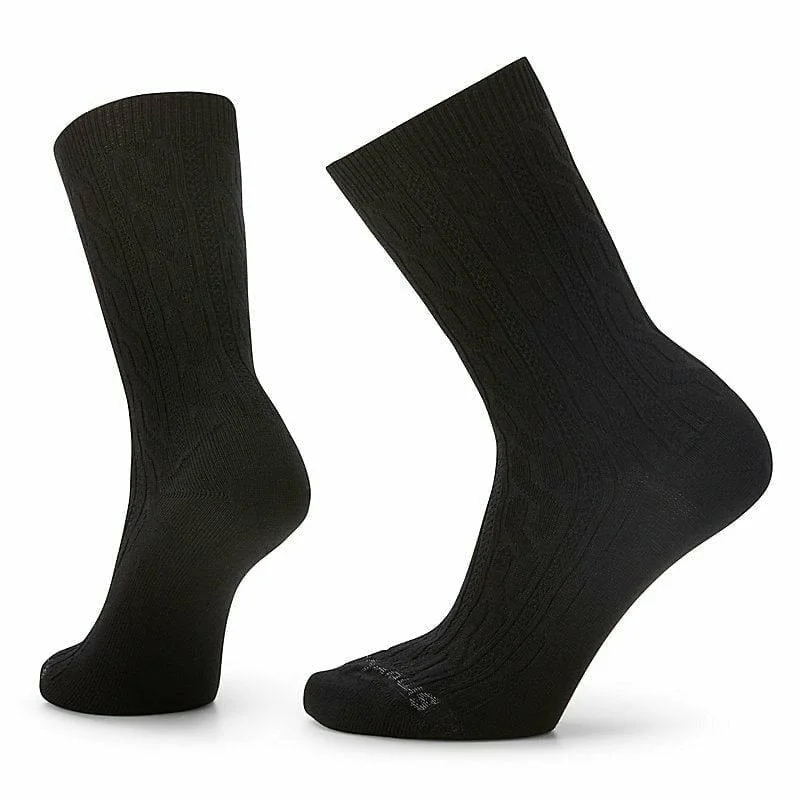 Luxury alpaca socks for softness-Smartwool Womens Everyday Cable Crew Zero Cushion 2-Pack Socks