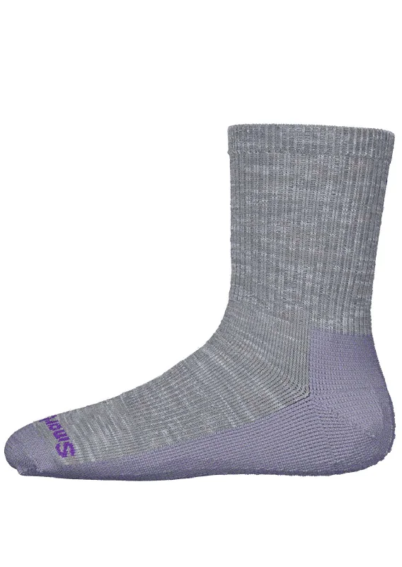 Anti-slip crew socks for exercise-Smartwool Junior Hike Full Cushion Crew Socks