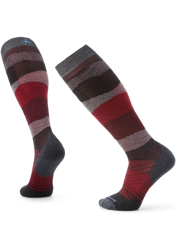 Thick hiking socks for trails-Smartwool Men's Ski Targeted Cushion Pattern OTC Socks