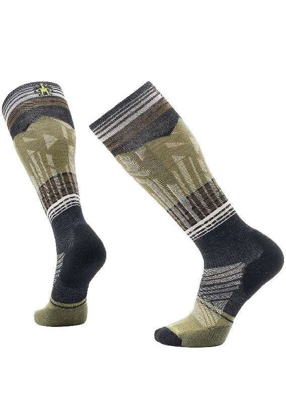 Long tube ankle socks for sports-Smartwool Men's Ski Targeted Cushion Summit Shot OTC Socks