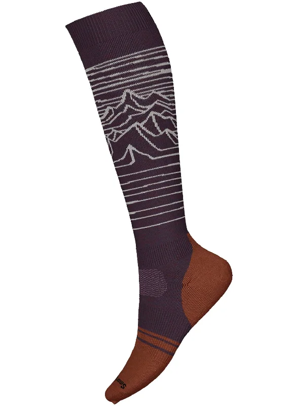 Thick outdoor crew socks for trails-Smartwool Men's Snowboard Full Cushion Iguchi Pattern OTC Socks