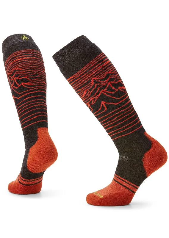 Fuzzy socks for cozy nights-Smartwool Men's Snowboard Full Cushion Iguchi Pattern OTC Socks