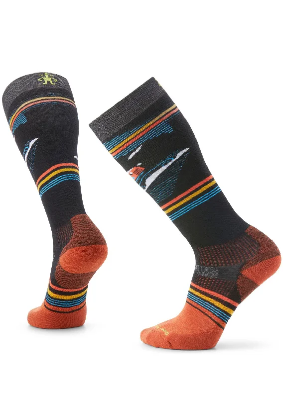 Colorful socks for bold fashion-Smartwool Men's Snowboard Targeted Cushion Piste Machine OTC Socks