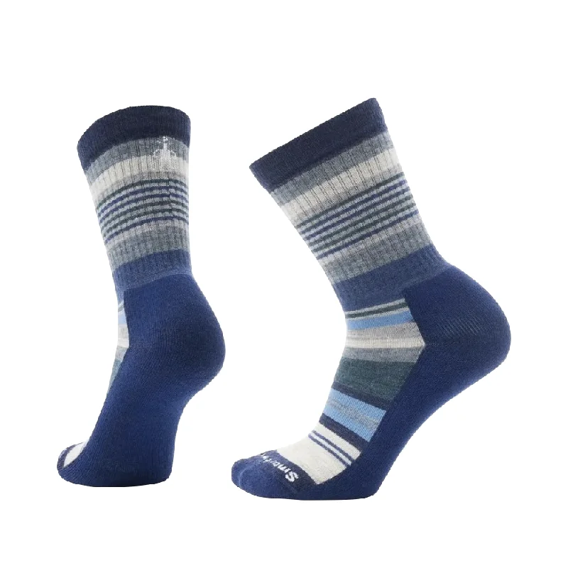 Breathable wool crew socks for sports-Smartwool Women's Everyday Joviansphere Crew Socks in Deep Navy