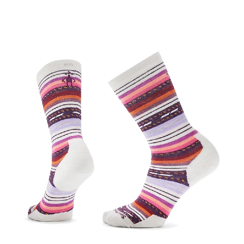 Minimalist gray crew socks for subtle-Smartwool Women's Everyday Margarita Zero Cushion Crew Socks in Moonbeam