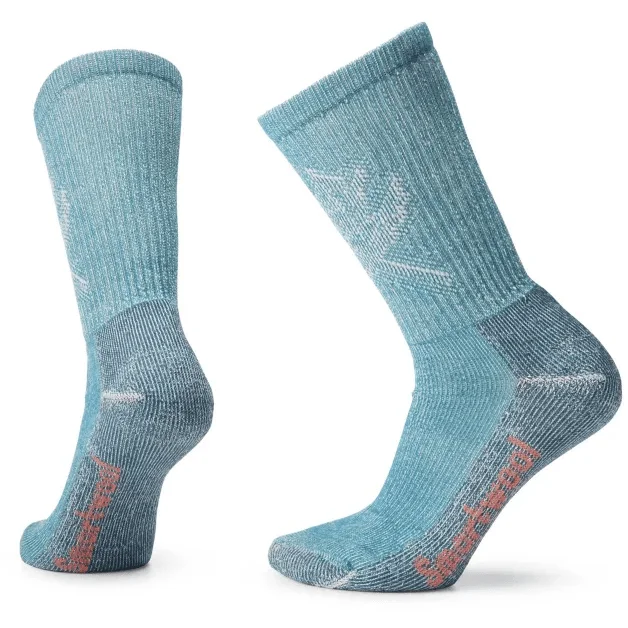 Modern black socks for formal attire-Smartwool Womens Hike Classic Edition Light Cushion Leaf Pattern Crew Socks