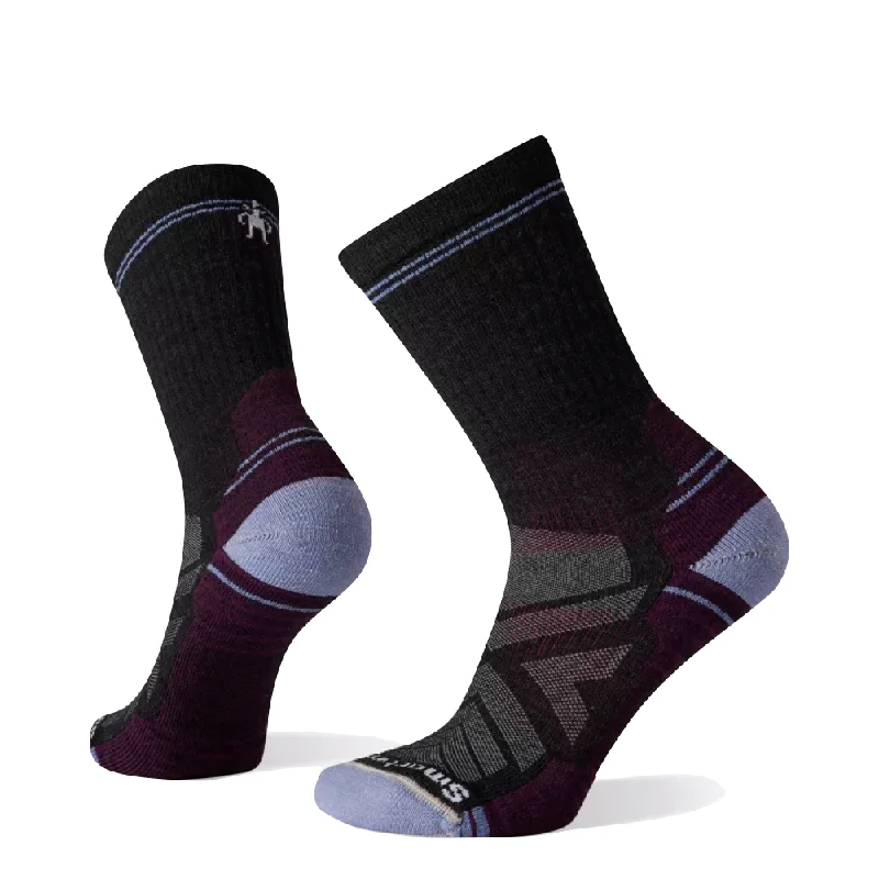 Colorful socks for bold fashion-Smartwool Women's Hike Light Cushion Crew Socks in Charcoal