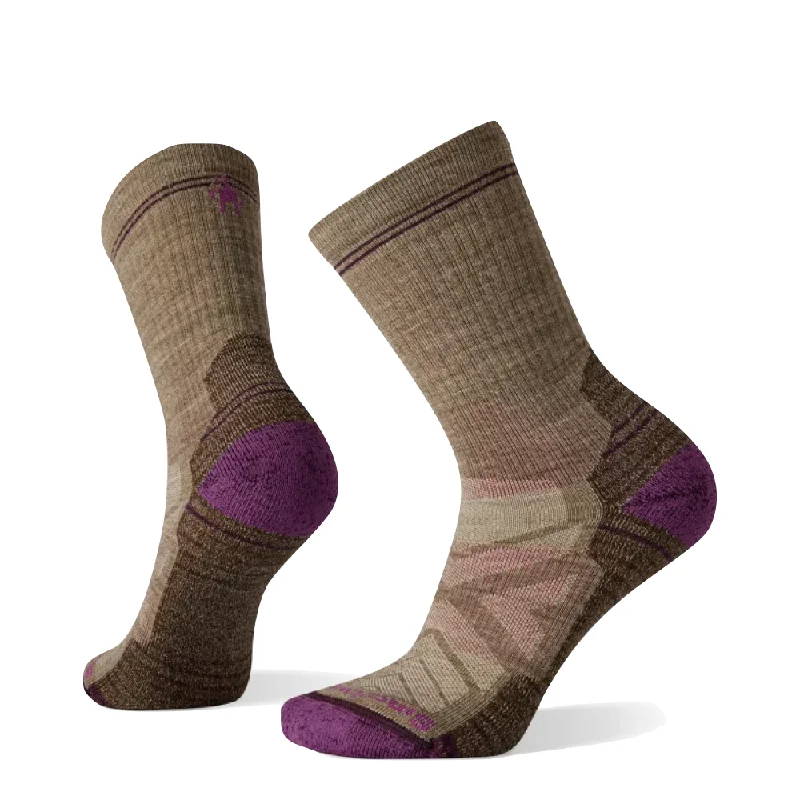 Organic cotton socks for eco-conscious-Smartwool Women's Hike Light Cushion Crew Socks in Fossil