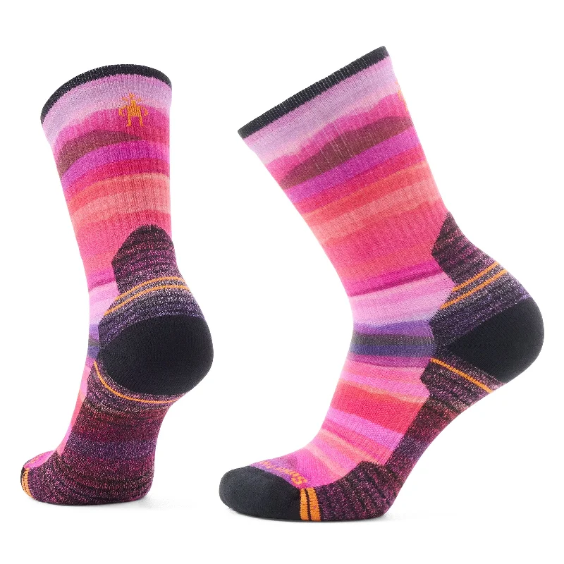 Custom knit crew socks for gift-Smartwool Womens Hike Hilltop Daydream Print Crew Socks