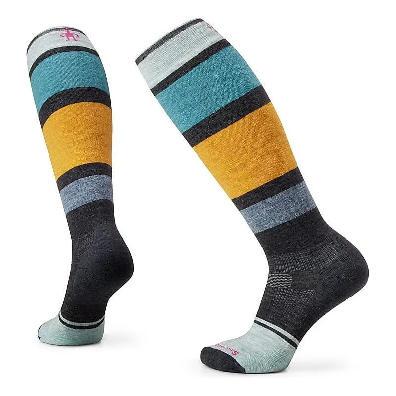 Thick outdoor crew socks for trails-Smartwool Womens Snowboard Targeted Cushion Extra Stretch OTC Socks