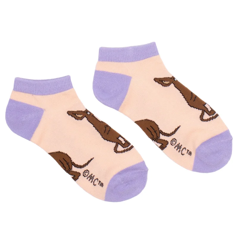 Modern black ankle socks for trend-Sniff Happy Women's Ankle Socks - Beige