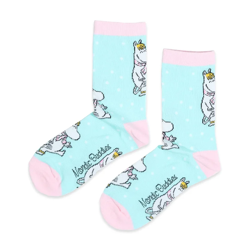 Small patterned ankle socks for toddlers-Snorkmaiden Winter Women's Socks - Turquoise