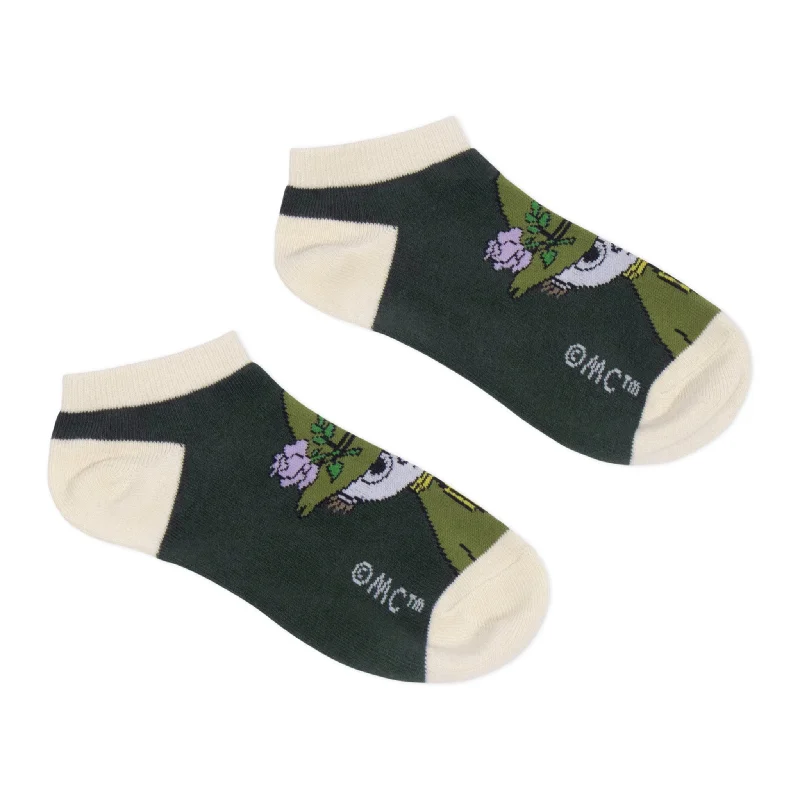 Contemporary ankle crew socks for men-Snufkin Adventure Women's Ankle Socks - Green