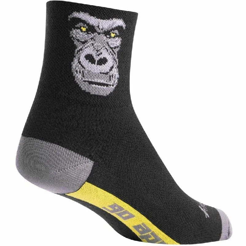 Bright crew socks for bold style-SockGuy Silverback Classic 3 Inch Crew Socks