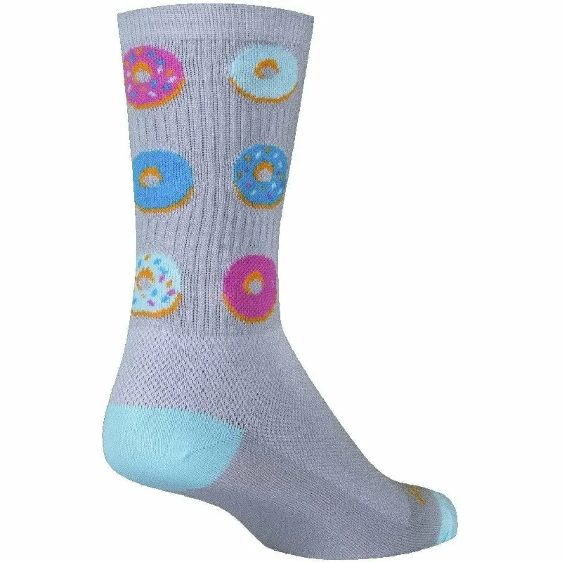 Small striped ankle socks for children-SockGuy Glazed Performance Crew Socks