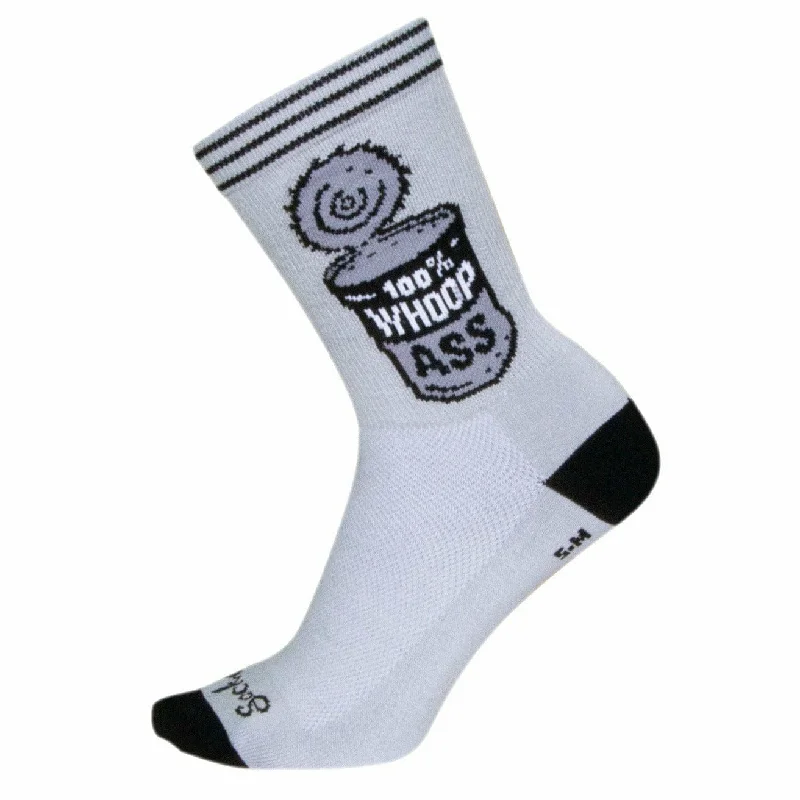 Luxury silk ankle socks for softness-SockGuy Whoop Ass Performance Crew Socks