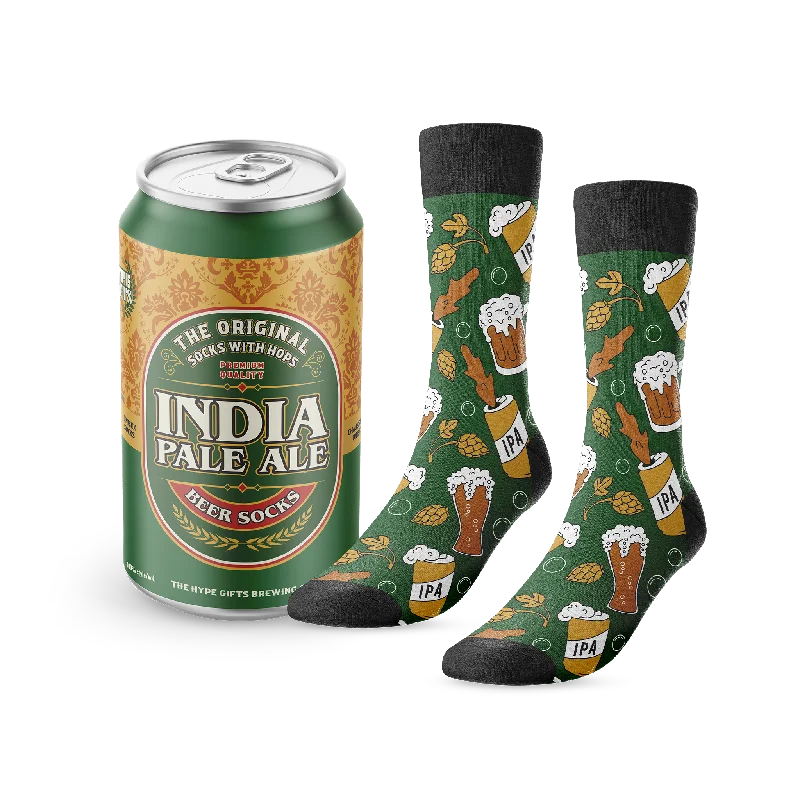 Small patterned socks for kids-Socks with Hops: India Pale Ale