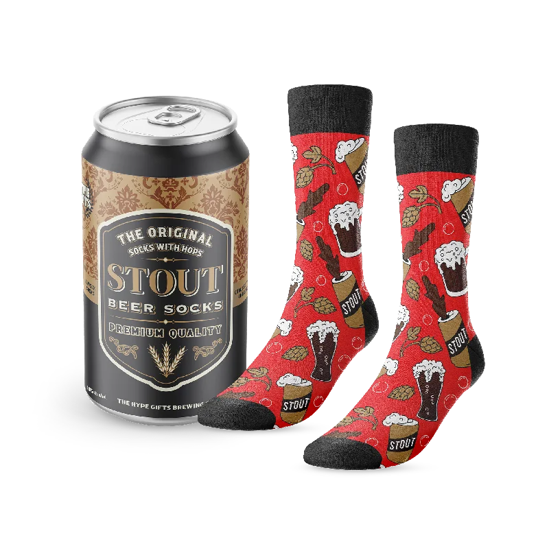 Thick outdoor socks for camping-Socks with Hops: Original Stout