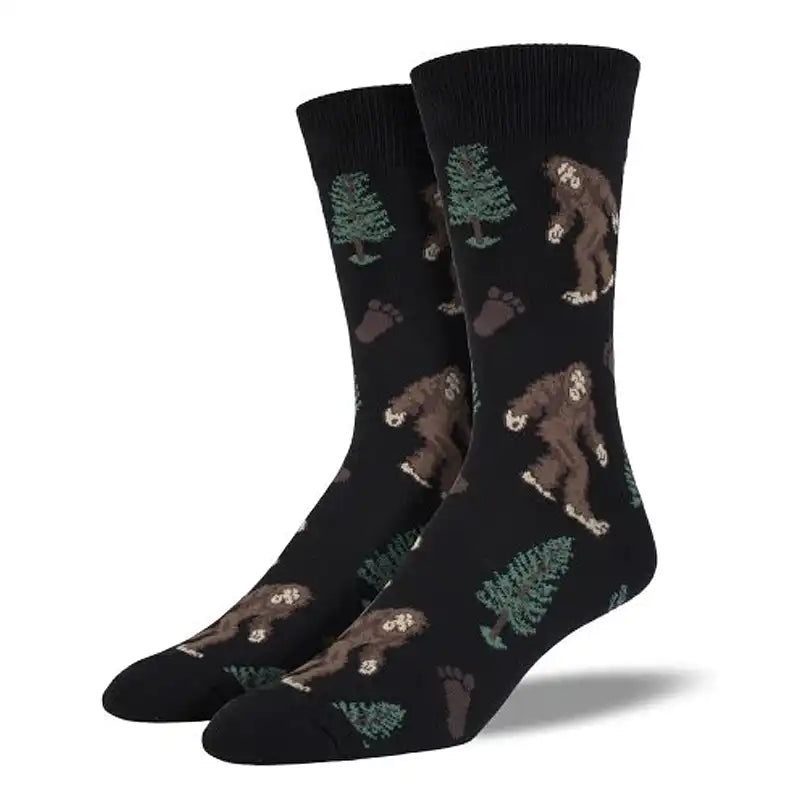 Long sports socks for athletes-'Bigfoot' Men's Printed Socks