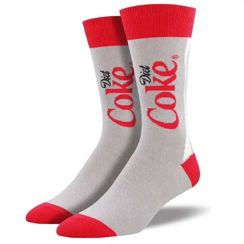 Luxury cashmere ankle socks for class-'Diet Coke' Men's Printed Socks