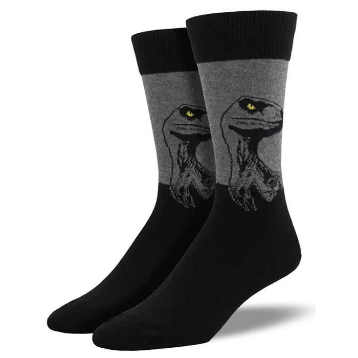 Grip socks for pilates-'Raptor' Men's printed socks