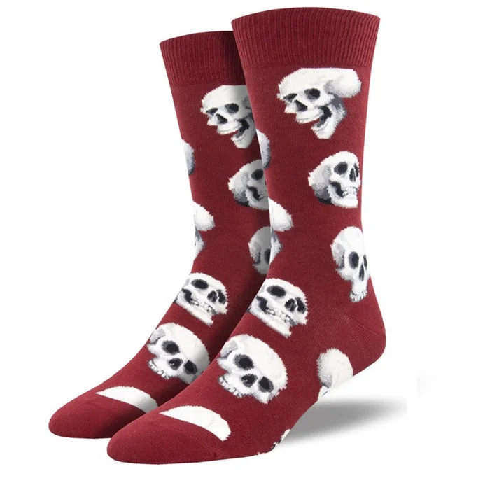 Custom printed socks for events-'Sacred Skulls' Men's printed socks