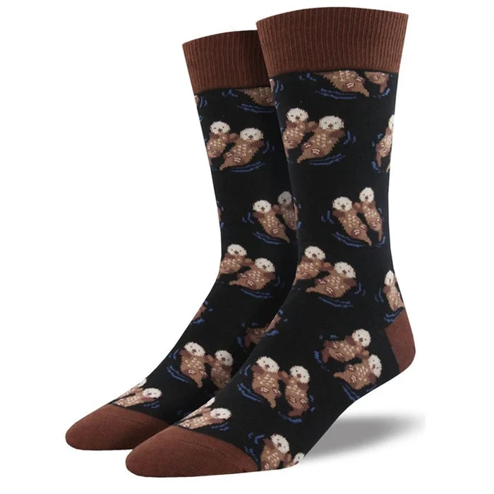 Lightweight ankle socks for sneakers-'Significant Otter' Men's printed socks