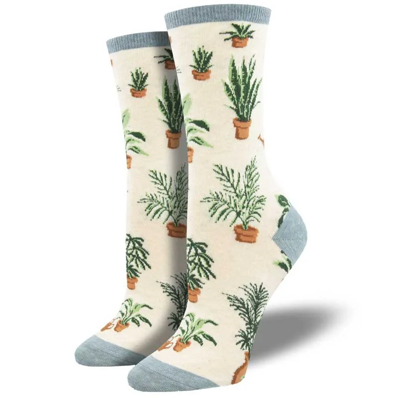 Vintage patterned socks for style-'Home Grown' Women's printed socks