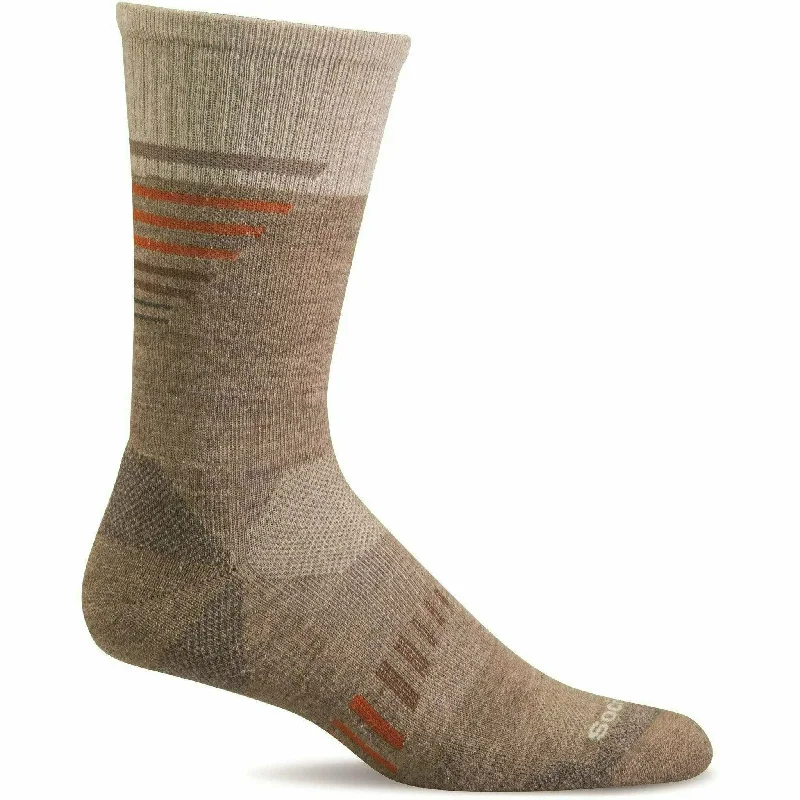 Luxury merino crew socks for luxury-Sockwell Mens Ascend II Moderate Compression Crew Socks