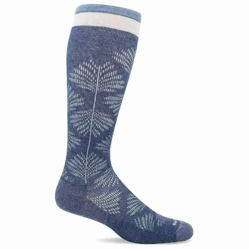 Luxury bamboo socks for luxury-Sockwell Womens Full Floral Moderate Compression Socks