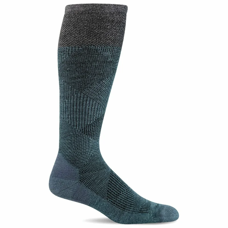 Luxury merino ankle socks for softness-Sockwell Mens Diamond Dandy Moderate Compression Socks