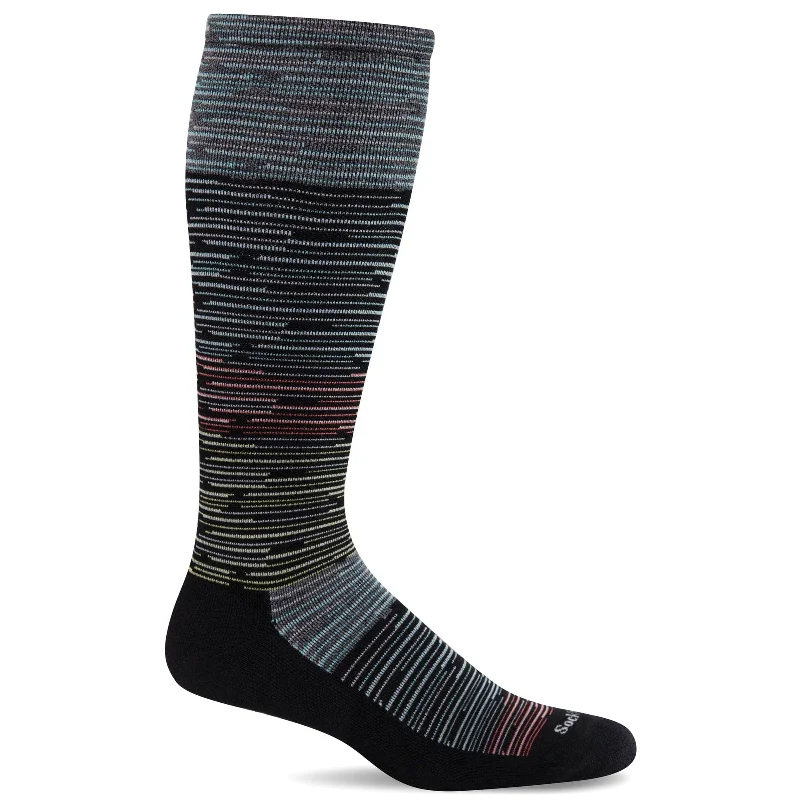 Custom logo crew socks for teams-Sockwell Mens Digi Space-Dye Moderate Compression OTC Socks