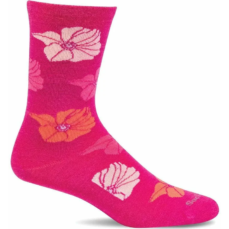 Vintage wool ankle socks for nostalgia-Sockwell Womens Big Bloom Essential Comfort Crew Socks