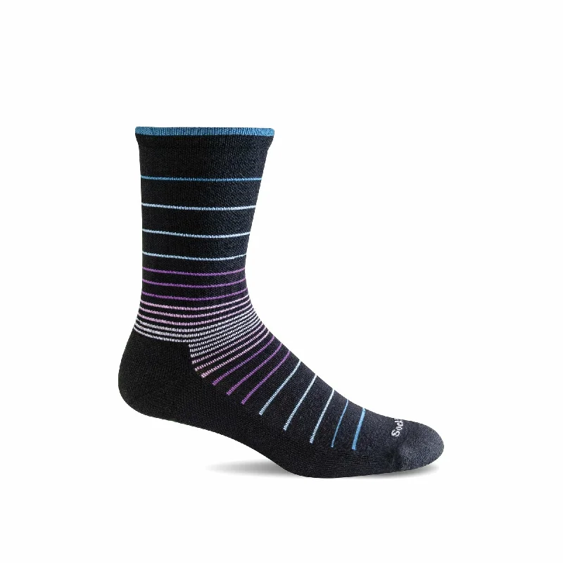 Fluffy ankle socks for comfort-Sockwell Womens Circulator Crew Moderate Compression Socks