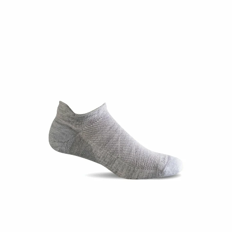 Grip crew socks for yoga-Sockwell Womens Elevate Moderate Compression No-Show Socks