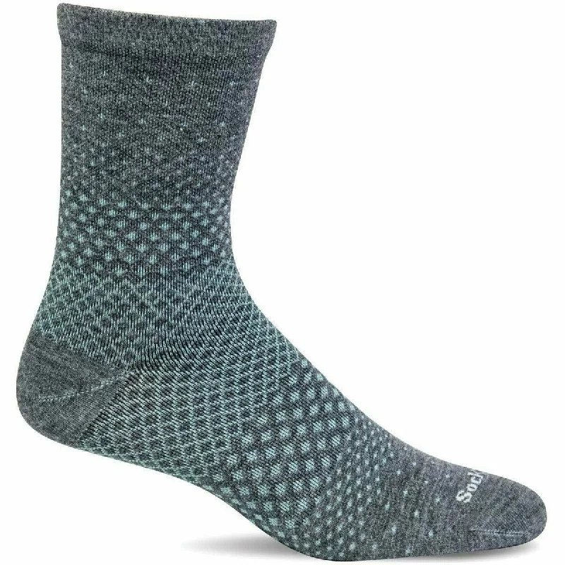 Minimalist gray ankle socks for subtle-Sockwell Womens Plantar Ease Crew Socks