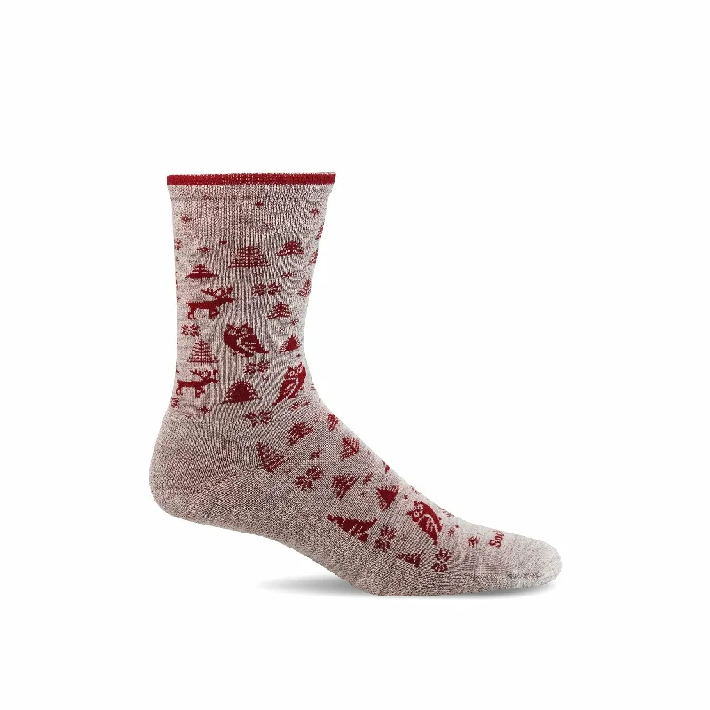 Thick winter crew socks for insulation-Sockwell Womens Forestry Essential Comfort Crew Socks