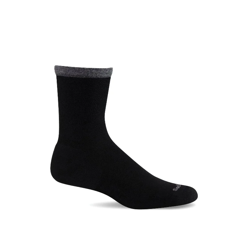 Thick winter crew socks for insulation-Sockwell Womens Plantar Cush Basic Crew Socks