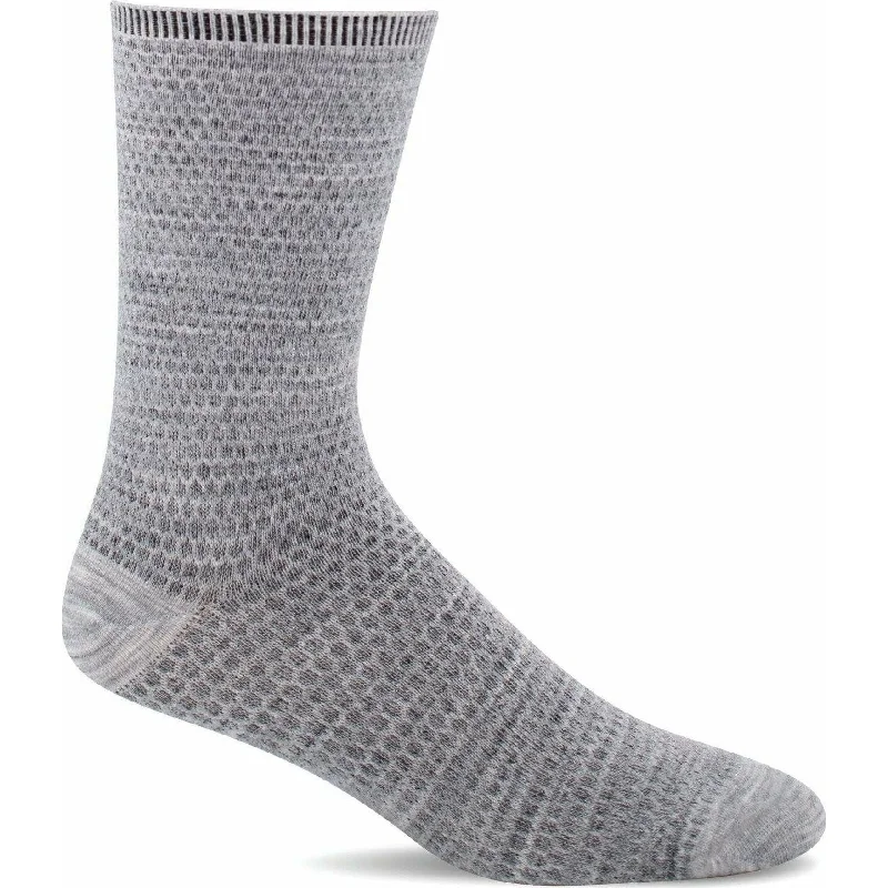 Organic cotton socks for eco-conscious-Sockwell Womens Wabi Sabi Essential Comfort Crew Socks