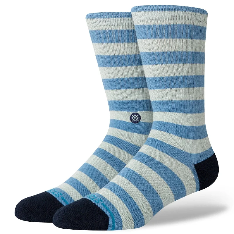 Minimalist gray crew socks for casual-Stance Breton Crew Socks