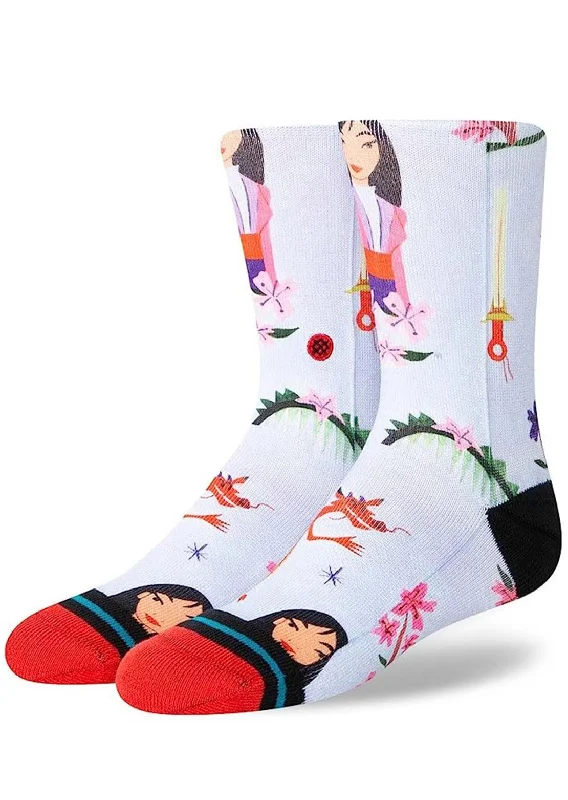 Organic bamboo ankle socks for eco-Stance Junior DISN Mulan By Estee Socks