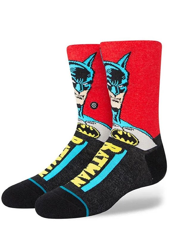 Lightweight cotton crew socks for sneakers-Stance Junior FTP Dccom Batman Comic Socks