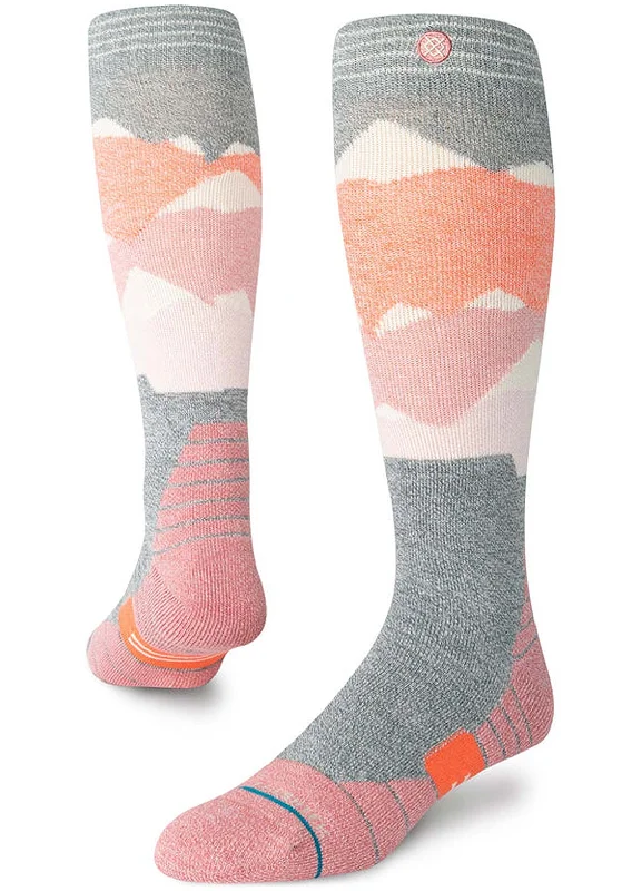 Fuzzy crew socks for relaxation-Stance Lonely Peaks Snow Winter Socks