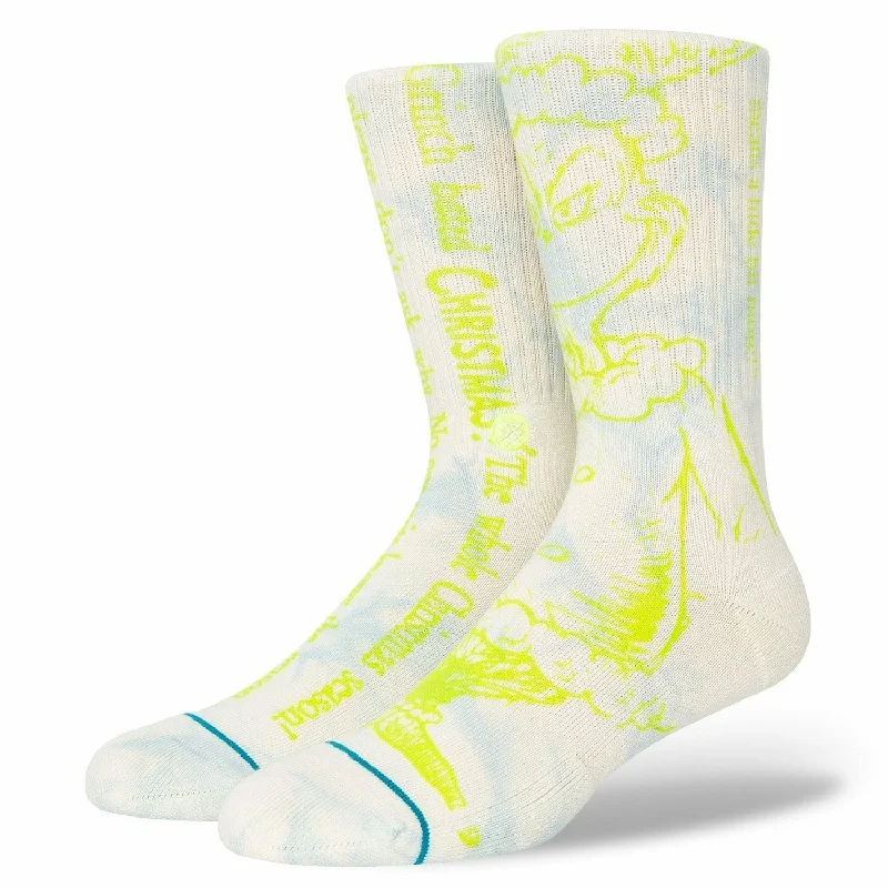 Colorful crew socks for bold fashion-Stance Merry Grinchmas Crew Socks