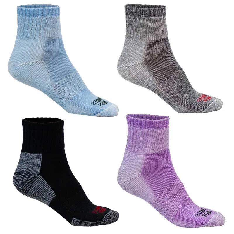 Colorful socks for bold fashion-Stone Peak Merino Wool Low Cut Hiking Sock