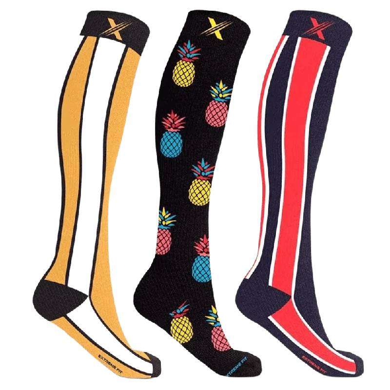 Thin dress socks for suits-90’s Streetwear Compression Socks (3-pairs)